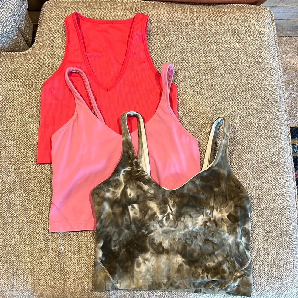 Lululemon align crop tank- set of 2